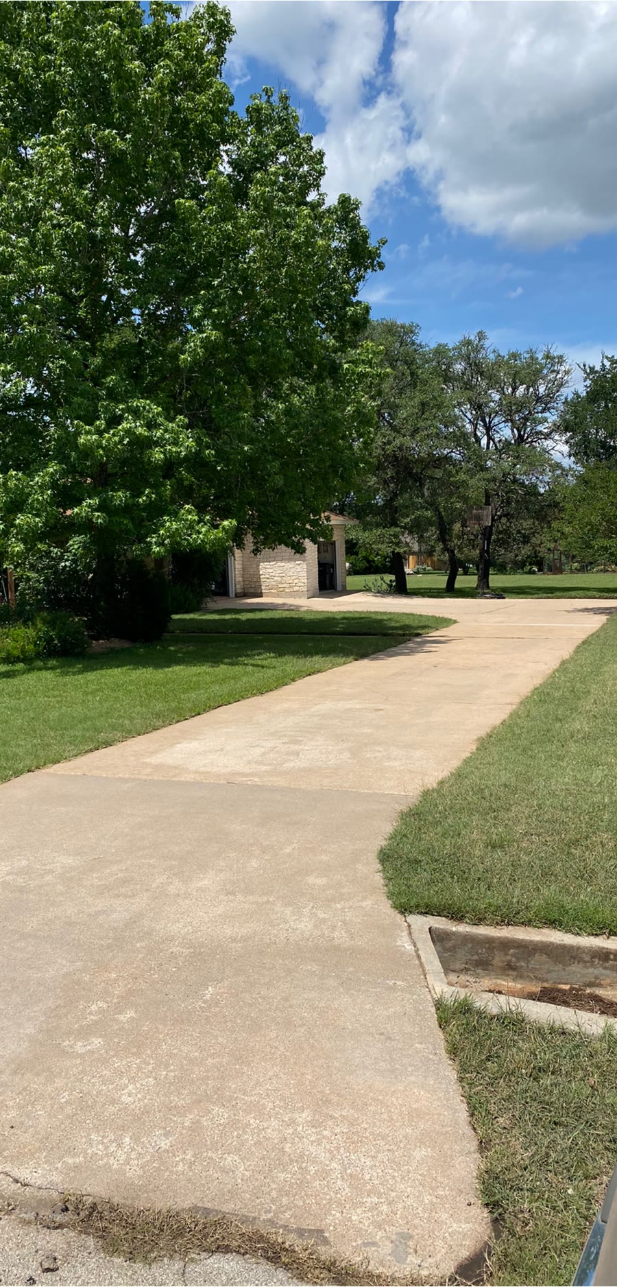 Walkway after cleaning